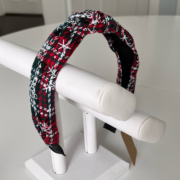 | Winter HEADBAND | NEW! | Snowflakes on Tweed - Picture 7 of 9